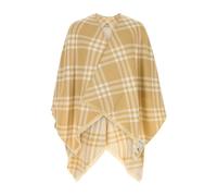 Burberry - Cape en mélange de laine brodée - unisex - Vestes - Beige - Taille: ONE Size