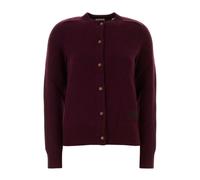Burberry - Cardigan en cachemire stretch - Femme - Pulls - Violet - Taille: 40 FR