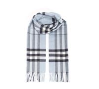 Burberry - Cashmere Check Scarf - unisex - Accessoires - Bleu - Taille: ONE Size
