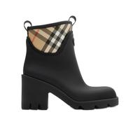 Burberry - Chaussures Noires Semelle en Caoutchouc Vintage Check - Femme - Chaussures - Noir - Taille: 36 EU