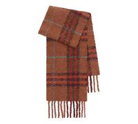 Burberry - Check Alpaca Wool Blend Bouclé Scarf - Femme - Accessoires - Brun - Taille: ONE Size