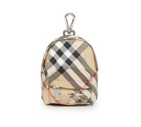 Burberry - Check Backpack Charm - Homme - Accessoires - Beige - Taille: ONE Size