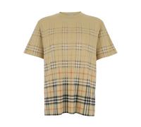 Burberry - The Check Cotton T-Shirt - Homme - Tops - Beige - Taille: S