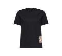 Burberry - Check Label T-Shirt - Femme - Tops - Noir - Taille: 36 FR