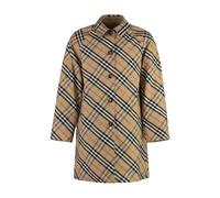 Burberry - Check Motif Trench Coat - Homme - Manteaux - Beige - Taille: L