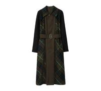 Burberry - Check Panel Trench Coat - Femme - Manteaux - Multicolore - Taille: 30 FR