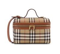 Burberry - Check Vanity Bag - Femme - Sacs - Brun - Taille: ONE Size
