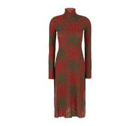 Burberry - Check Wool Blend Dress - Femme - Robes - Multicolore - Taille: 40 FR
