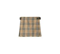 Burberry - Check Wool Mini Kilt - Femme - Jupes - Beige - Taille: 36 FR