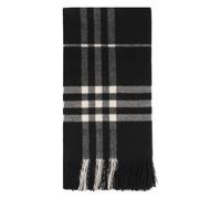 Burberry - Checked Cashmere Scarf - Femme - Accessoires - Noir - Taille: ONE Size