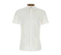 Burberry - Chemise en popeline de coton - Homme - Chemises - Blanc - Taille: S