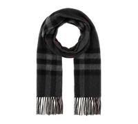 Burberry - Écharpe en Cachemire avec Bords Effilochés - Homme - Accessoires - Gris - Taille: ONE Size