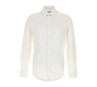 Burberry - Cotton Poplin Shirt - Homme - Chemises - Blanc - Taille: L