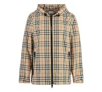 Burberry - Coupe-vent avec motif- cordon de serrage ajustable - Femme - Vestes - Beige - Taille: 38 FR