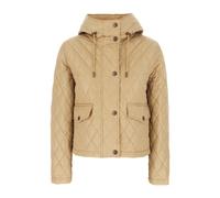 Burberry - Doudoune courte matelassée à capuche Pembroke - Femme - Vestes - Beige - Taille: 42 FR