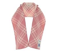 Burberry - Écharpe à capuche en laine à carreaux - Femme - Accessoires - Rose - Taille: ONE Size