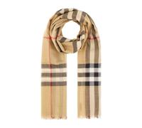 Burberry - Écharpe à Carreaux - Femme - Accessoires - Beige - Taille: ONE Size