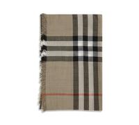 Burberry - Écharpe Carreaux Réversible Laine Soie - Homme - Accessoires - Multicolore - Taille: ONE Size