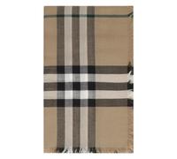 Burberry - Écharpe d'Hiver Luxueuse avec Ourlet Effiloché - Femme - Accessoires - Brun - Taille: ONE Size