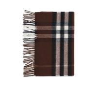 Burberry - Écharpe en Cachemire à Carreaux - Femme - Accessoires - Brun - Taille: ONE Size