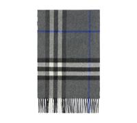 Burberry - Écharpe en cachemire à carreaux - Femme - Accessoires - Gris - Taille: ONE Size