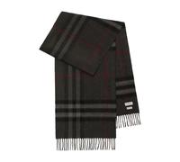 Burberry - Écharpe en Cachemire avec Bords Effilochés - Homme - Accessoires - Gris - Taille: ONE Size