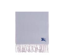 Burberry - Écharpe en cachemire avec logo - Homme - Accessoires - Bleu - Taille: ONE Size