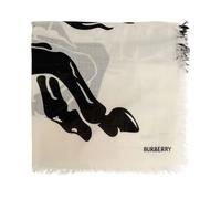 Burberry - Écharpe en laine brodée - Femme - Accessoires - Multicolore - Taille: ONE Size