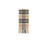 Burberry - Écharpe fine en cachemire à carreaux - Homme - Accessoires - Beige - Taille: ONE Size