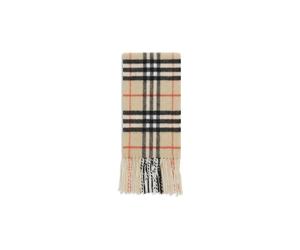 Burberry - Écharpe fine en cachemire à carreaux - Homme - Accessoires - Beige - Taille: ONE Size