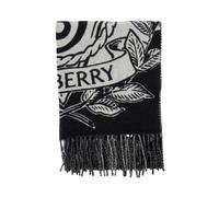 Burberry - Écharpe Large Réversible Stormy Knight - Femme - Accessoires - Noir - Taille: ONE Size