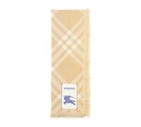 Burberry - Écharpe en mélange de laine brodée - unisex - Accessoires - Beige - Taille: ONE Size