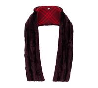 Burberry - Eco Fur Hooded Scarf - Femme - Accessoires - Violet - Taille: ONE Size