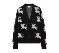Burberry - Ekd Jacquard Cardigan - Femme - Pulls - Noir - Taille: 40 FR