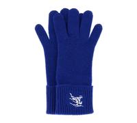 Burberry - EKD Logo Cashmere Gloves - Femme - Accessoires - Bleu - Taille: S/M
