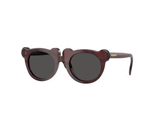 Burberry Enfant Burberry JB4355 411587 Lunettes de soleil Acétate Rouge Gris Ronde Normale