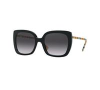 Burberry Lunettes de soleil BE4323 CAROLL Acétate Noir/Gris Carré Ombré Femme