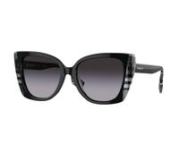 Burberry Femme BE4393 MERYL 40518G Lunettes de soleil Acétate Noir Gris Cat Eye Normale Ombré