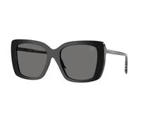Burberry Femme BE4456 416581 Lunettes de soleil Acétate Noir Gris Carré Polarisé