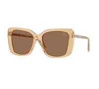 Burberry Femme BE4456 416773 Lunettes de soleil Acétate Beige Marron Carré Normale
