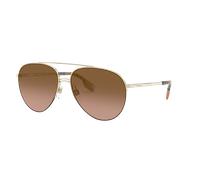 Burberry Femme Sunglass BE3113 Ferry - Couleur du Monture: Doré clair, Couleur de Lentille: Dégradé marron