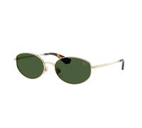 Burberry Femme Sunglass BE3169 - Couleur du Monture: Doré clair, Couleur de Lentille: Vert foncé