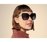 Burberry Femme Sunglass BE4323 Caroll - Couleur du Monture: Noir, Couleur de Lentille: Dégradé Gris
