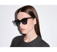 Burberry Femme Sunglass BE4346 Elsa - Couleur du Monture: Noir, Couleur de Lentille: Bleu foncé dégradé Gris clair