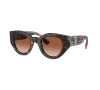 Burberry Femme Sunglass BE4390 Meadow - Couleur du Monture: Havana foncé, Couleur de Lentille: Dégradé marron