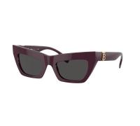 Burberry Femme Sunglass BE4405 - Couleur du Monture: Bordeaux, Couleur de Lentille: Gris foncé