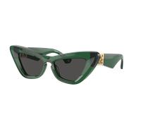 Burberry Femme Sunglass BE4421U - Couleur du Monture: Vert, Couleur de Lentille: Gris foncé