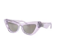 Burberry Femme Sunglass BE4421U - Couleur du Monture: Violet, Couleur de Lentille: Gris clair Effet miroir Agent