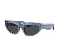 Burberry Femme Sunglass BE4425U - Couleur du Monture: Bleu, Couleur de Lentille: Gris foncé