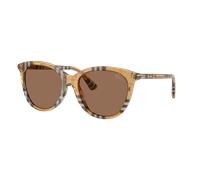 Burberry Femme Sunglass BE4455 - Couleur du Monture: Sable à carreaux, Couleur de Lentille: Marron foncé